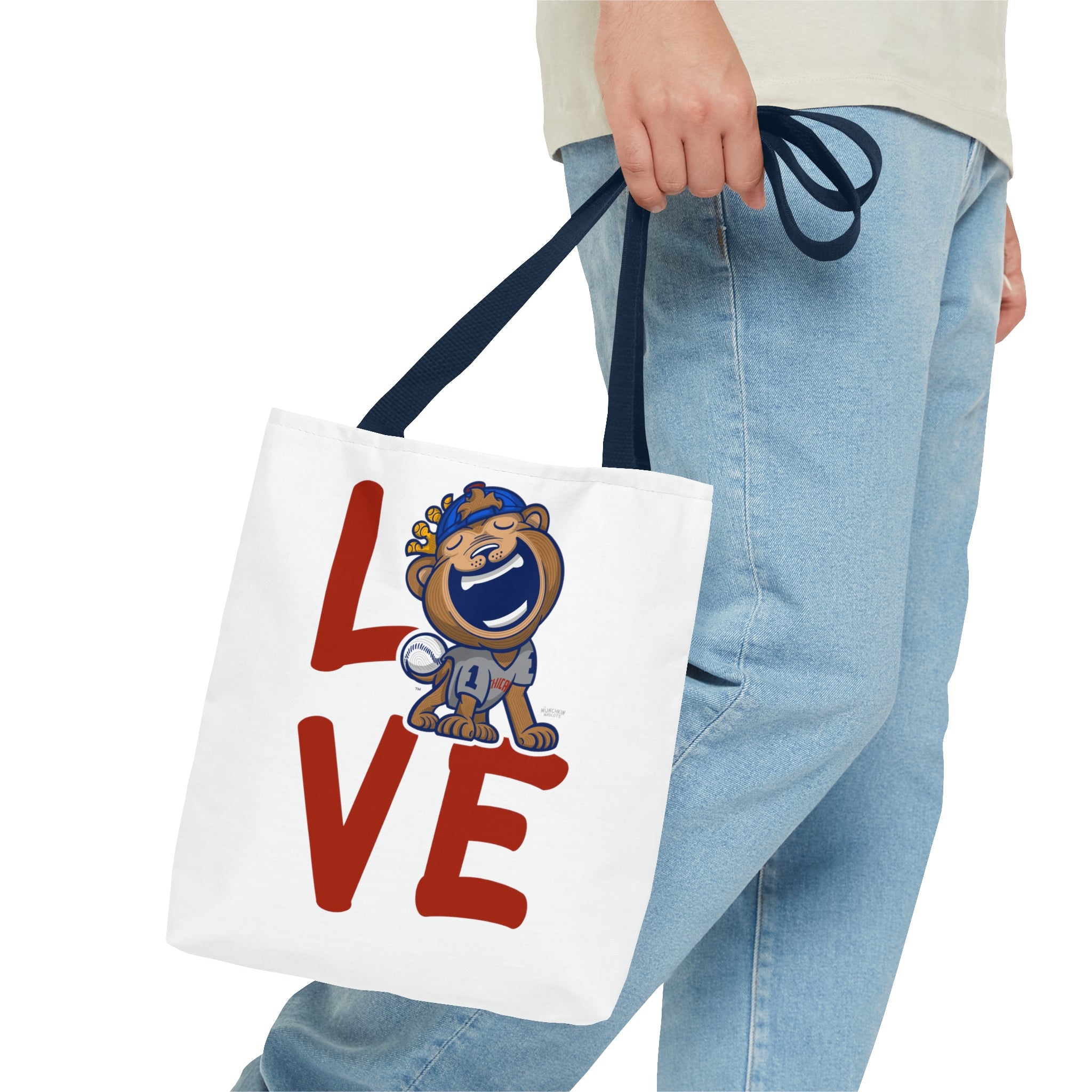 Tote Bag (AOP) - LOVE + Lets Go - Lil' Clark CHI Baseball