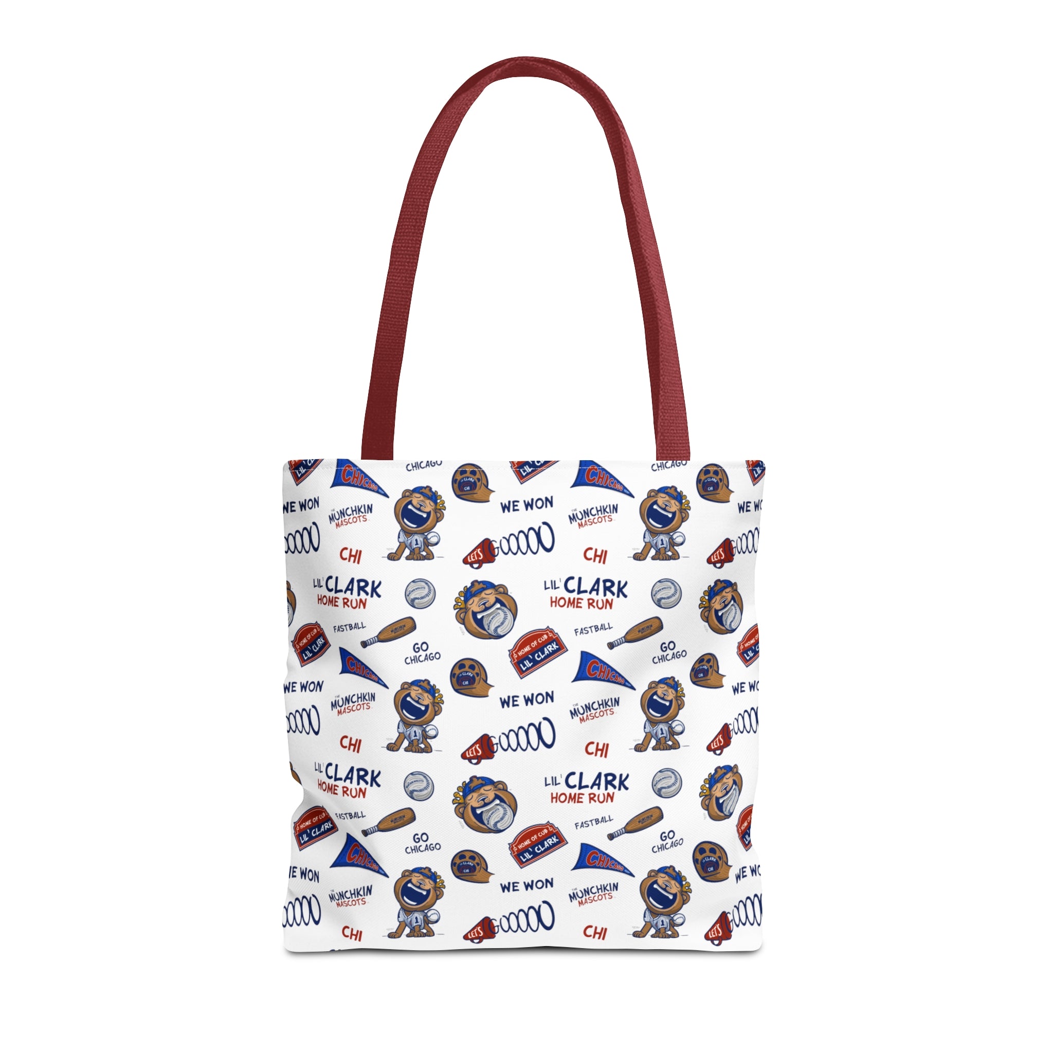 Tote Bag (AOP) - Pattern - Lil' Clark CHI Baseball