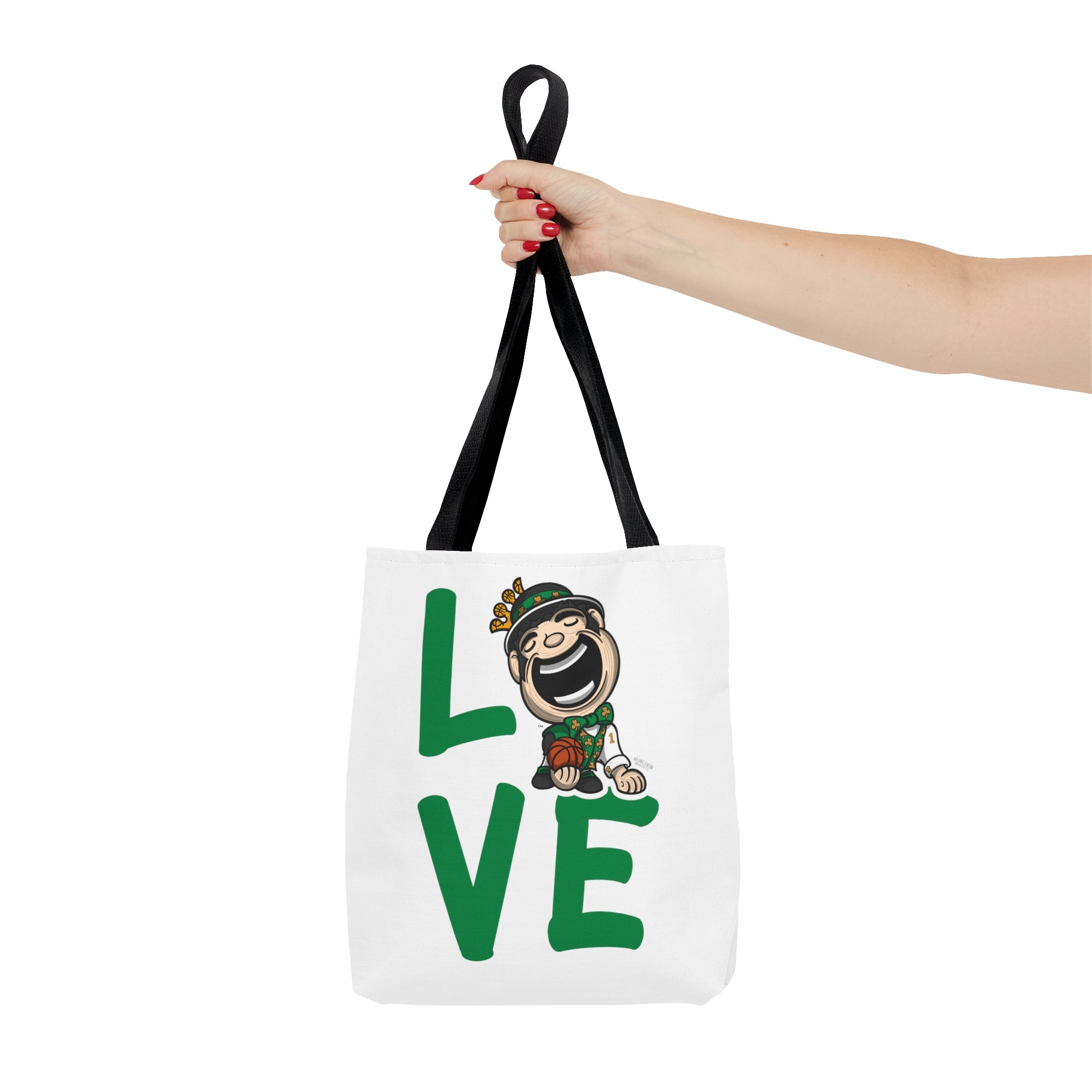 Tote Bag (AOP) - LOVE + Lets Go - Lil' Lucky BOS Basketball