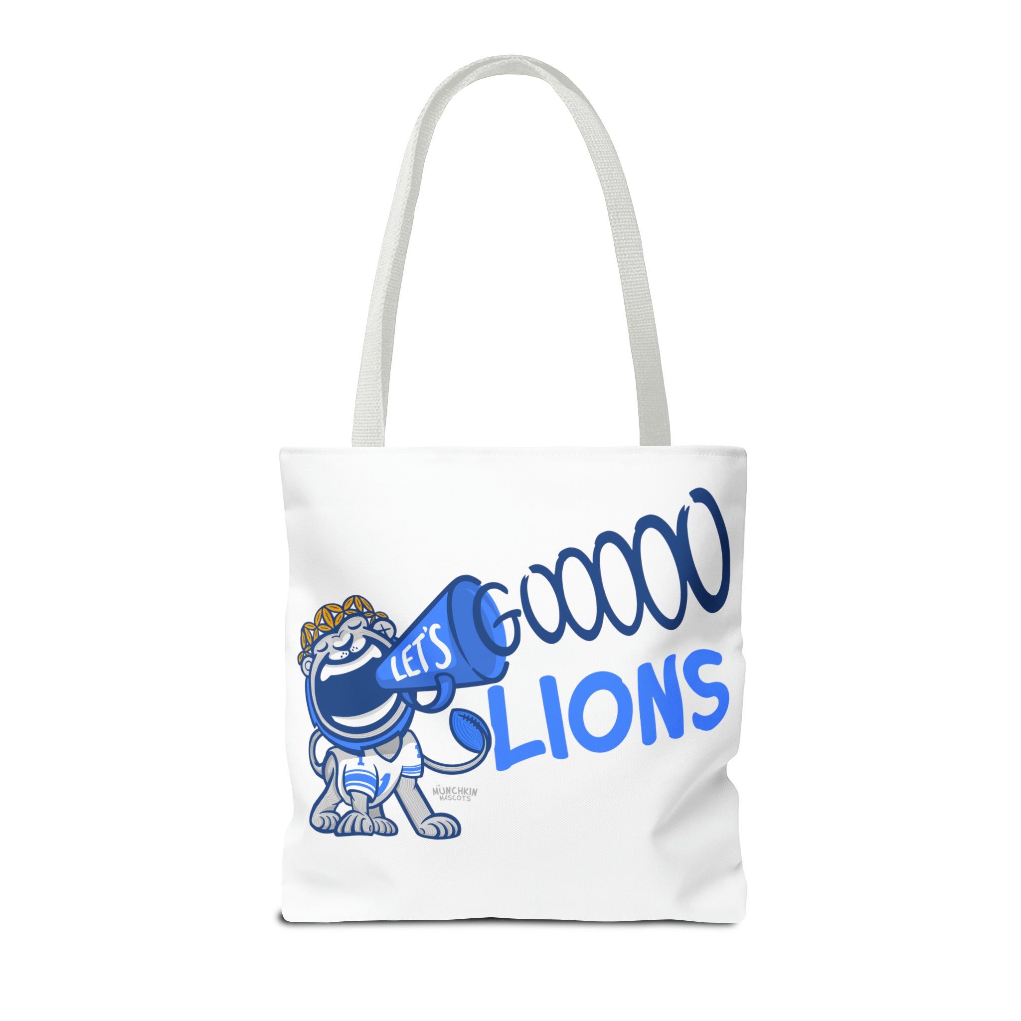 Tote Bag (AOP) - LOVE + Lets Go - Lil' Miss Roary DET Football