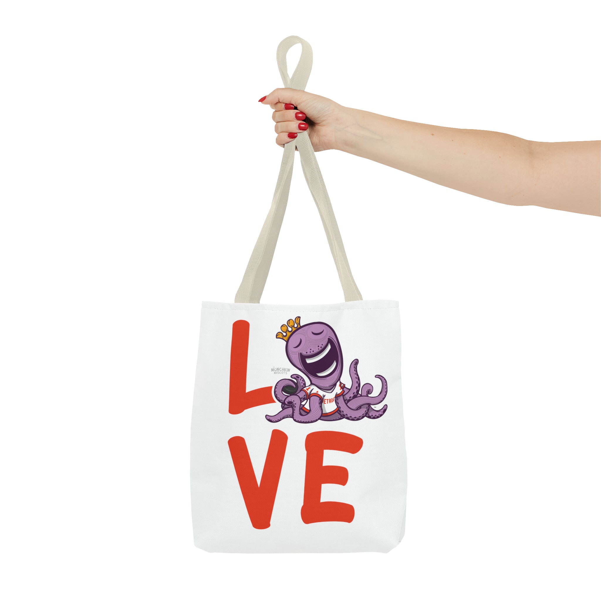 Tote Bag (AOP) - LOVE + Lets Go - Lil' Stanley DET Hockey