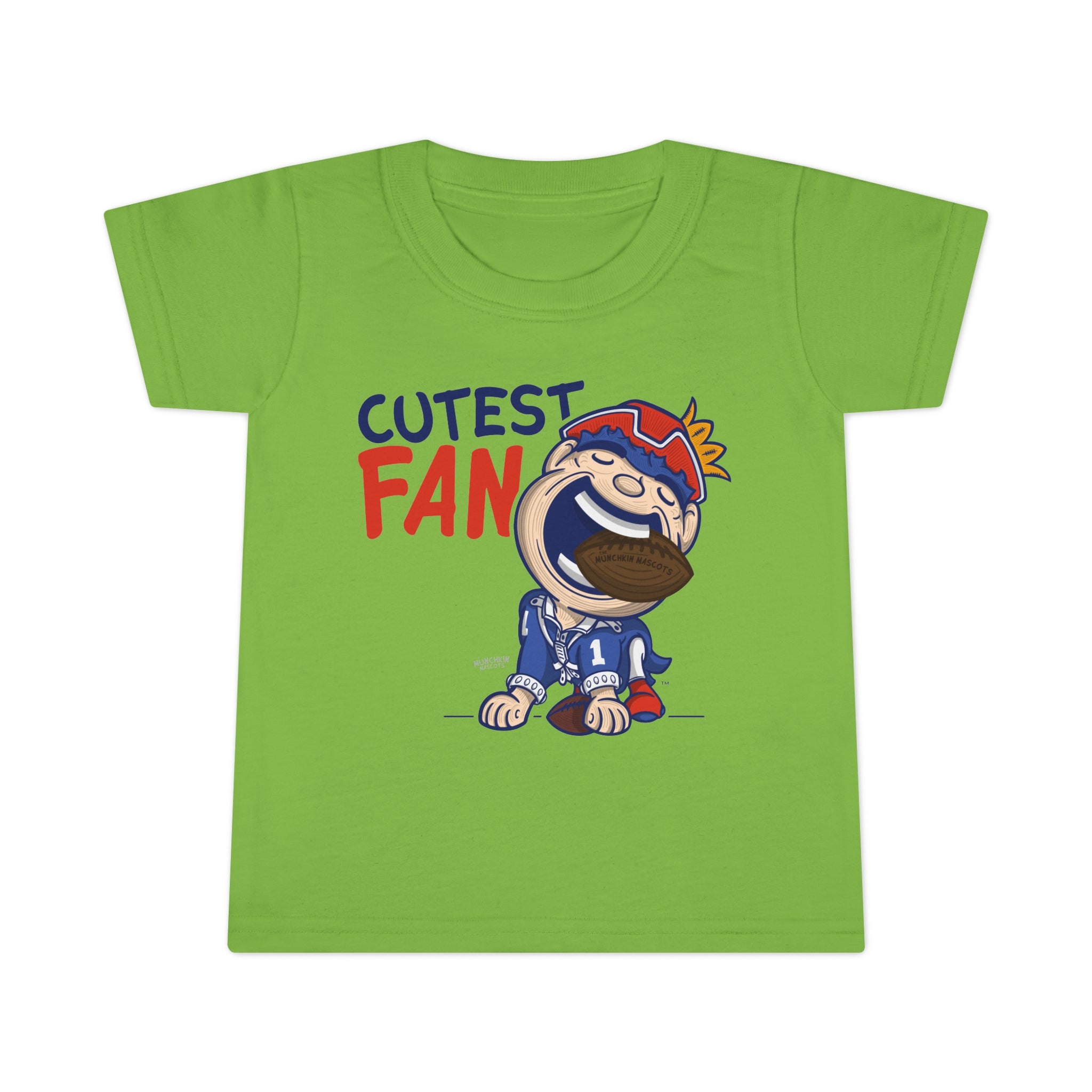 Toddler T-shirt - Cutest Fan - Lil' Pat NE Football