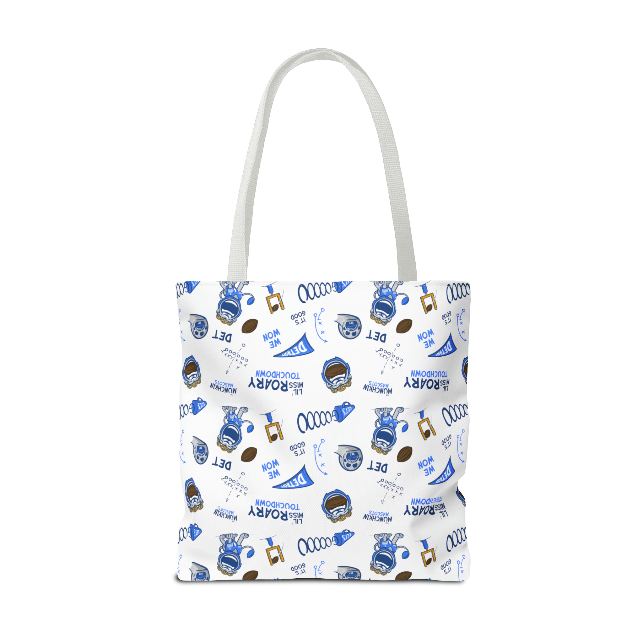 Tote Bag (AOP) - Pattern - Lil' Miss Roary DET Football