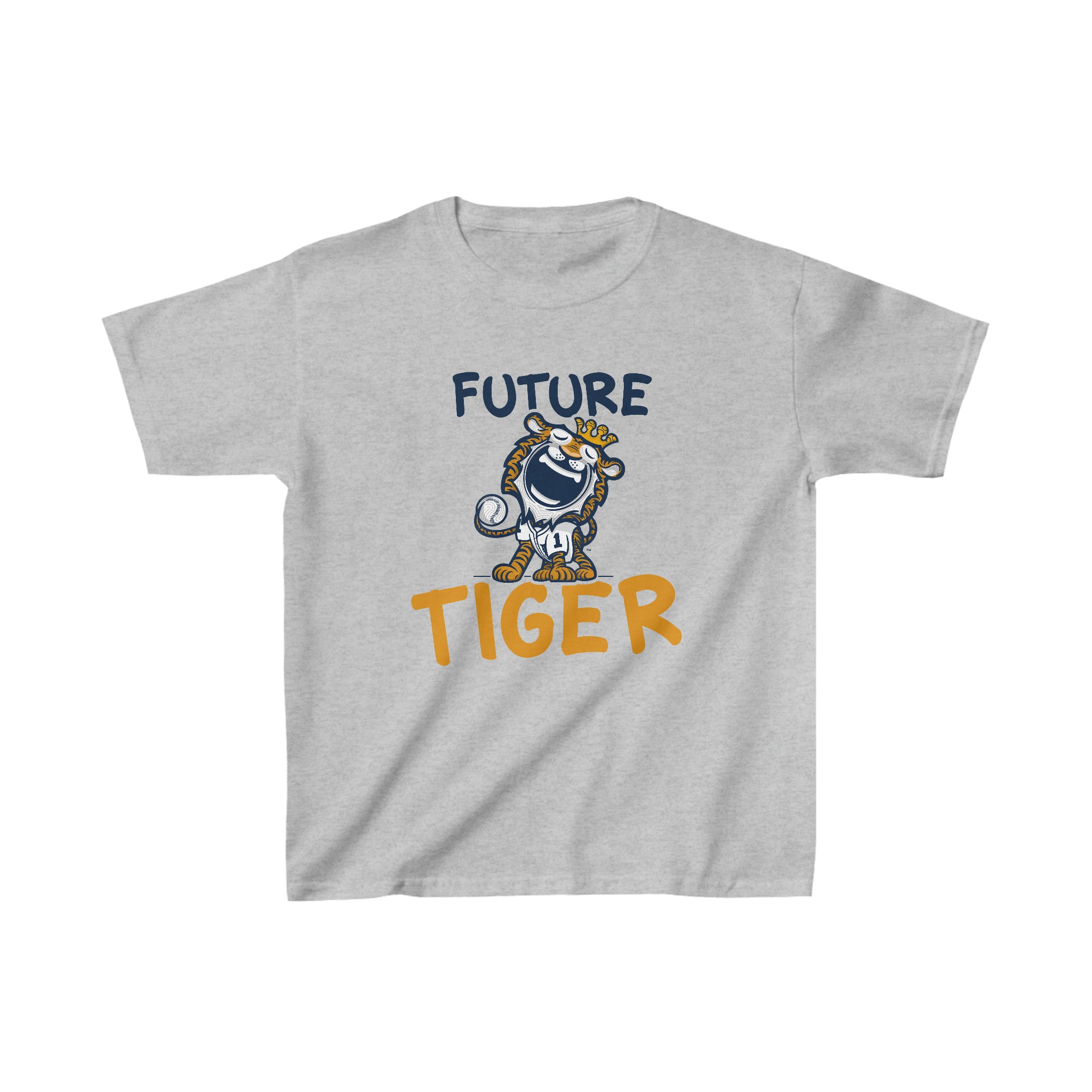 Kids Heavy Cotton™ Tee - Future Tiger - Lil' Paws DET Baseball