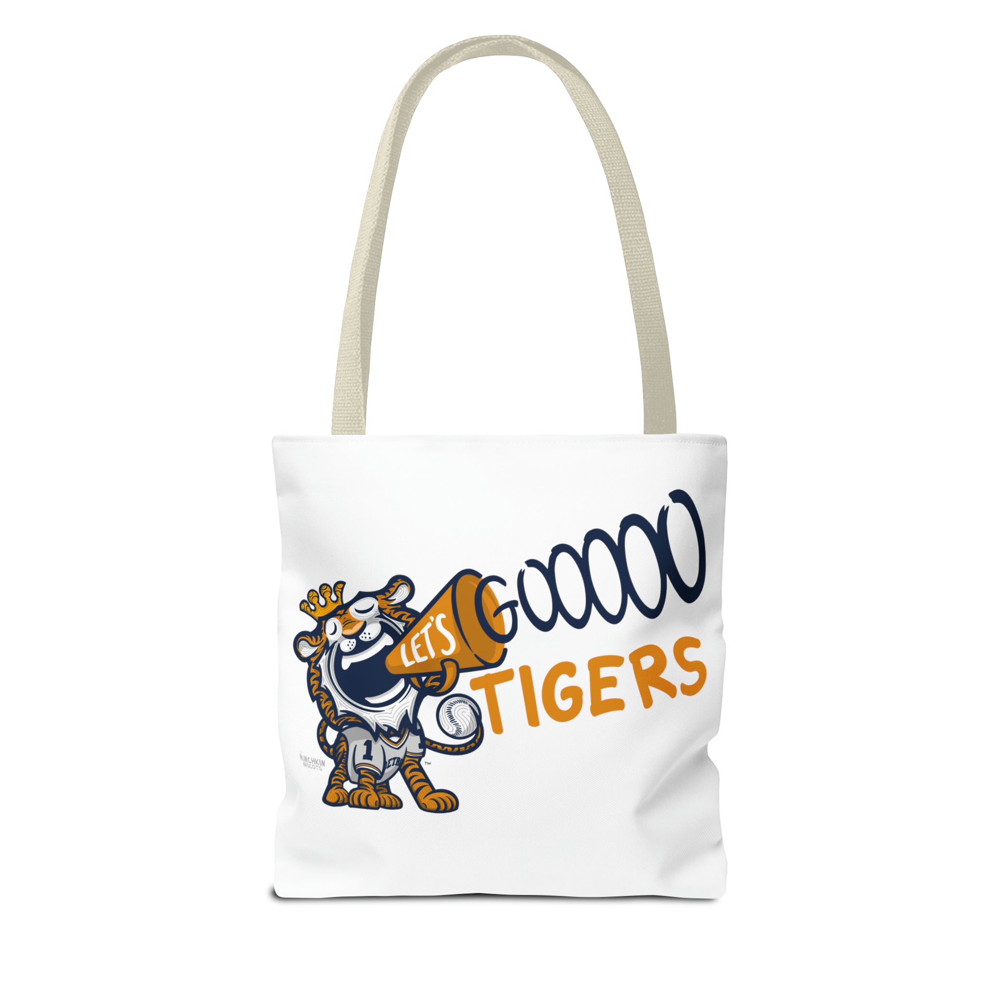 Tote Bag (AOP) - LOVE + Lets Go - Lil' Paws DET Baseball