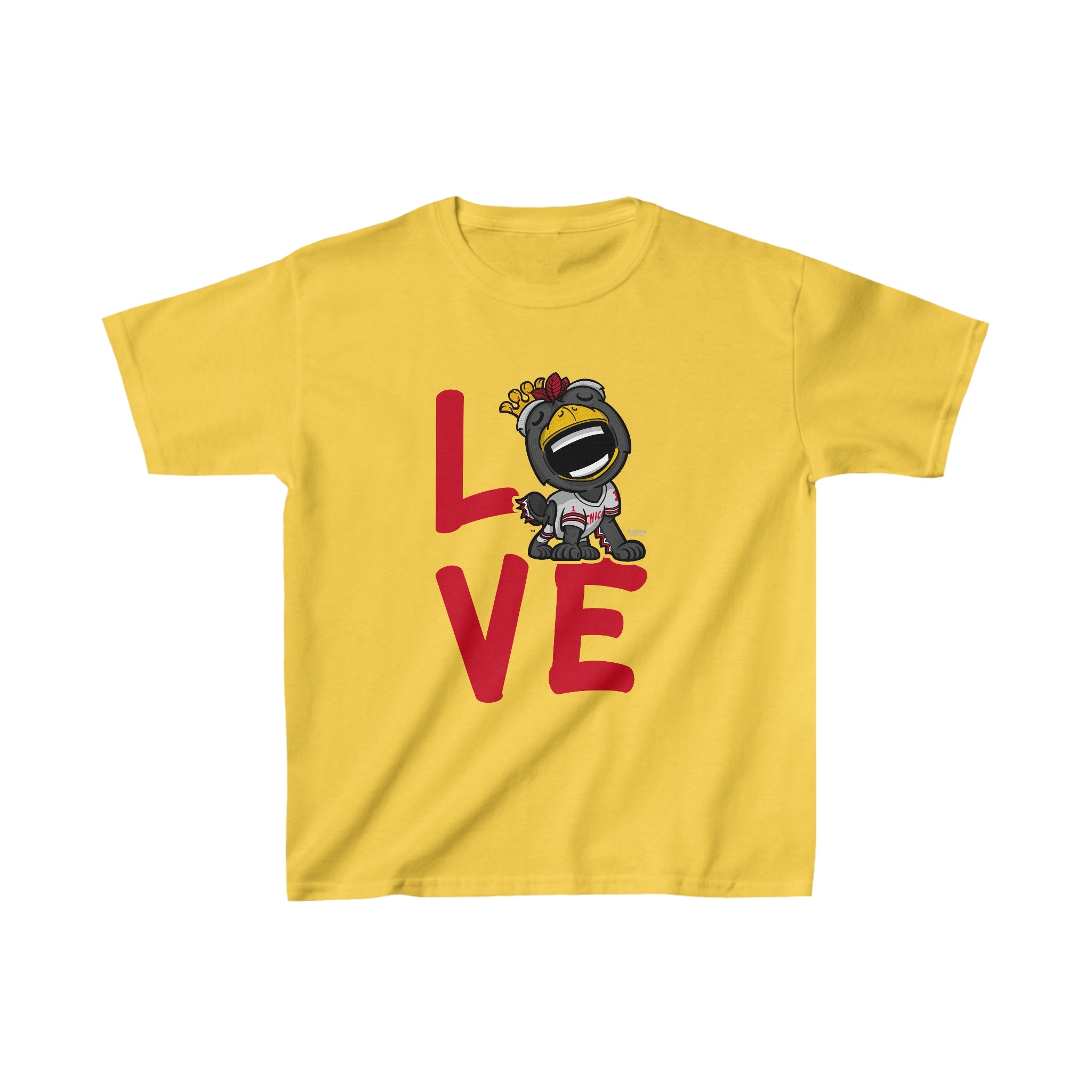 Kids Heavy Cotton™ Tee - LOVE - Lil' Tommy CHI Hockey