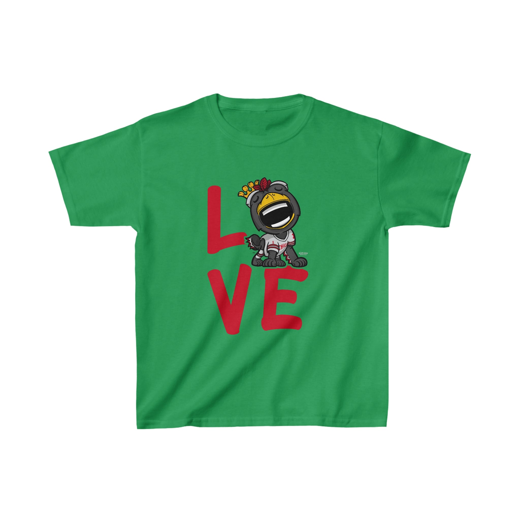 Kids Heavy Cotton™ Tee - LOVE - Lil' Tommy CHI Hockey