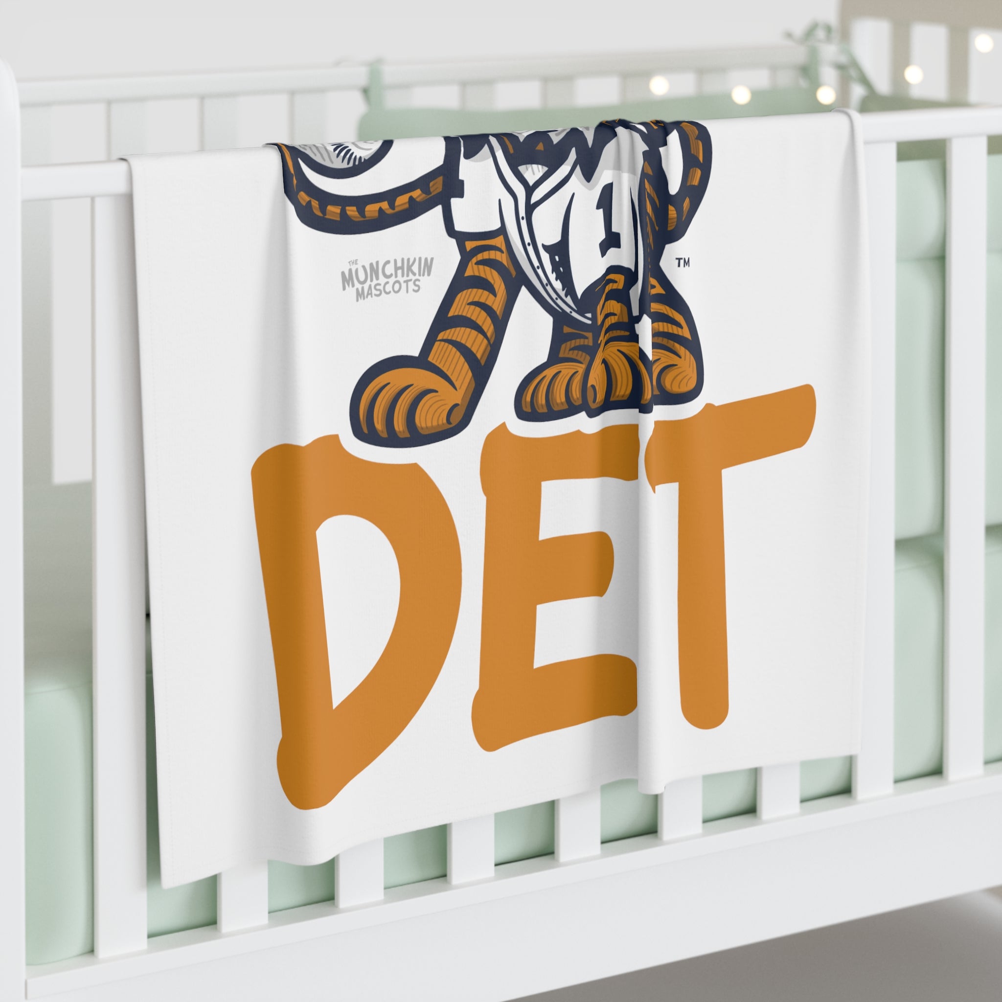 Baby Swaddle Blanket - DET - Lil' Paws DET Baseball