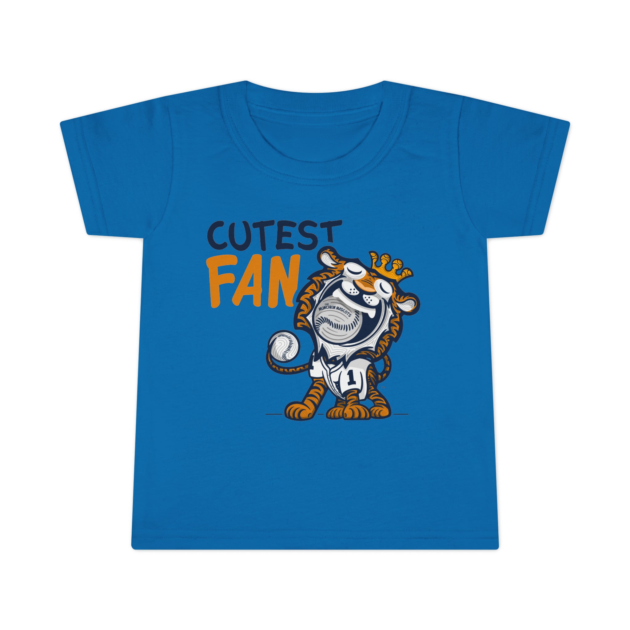 Toddler T-shirt - Cutest Fan - Lil' Paws DET Baseball