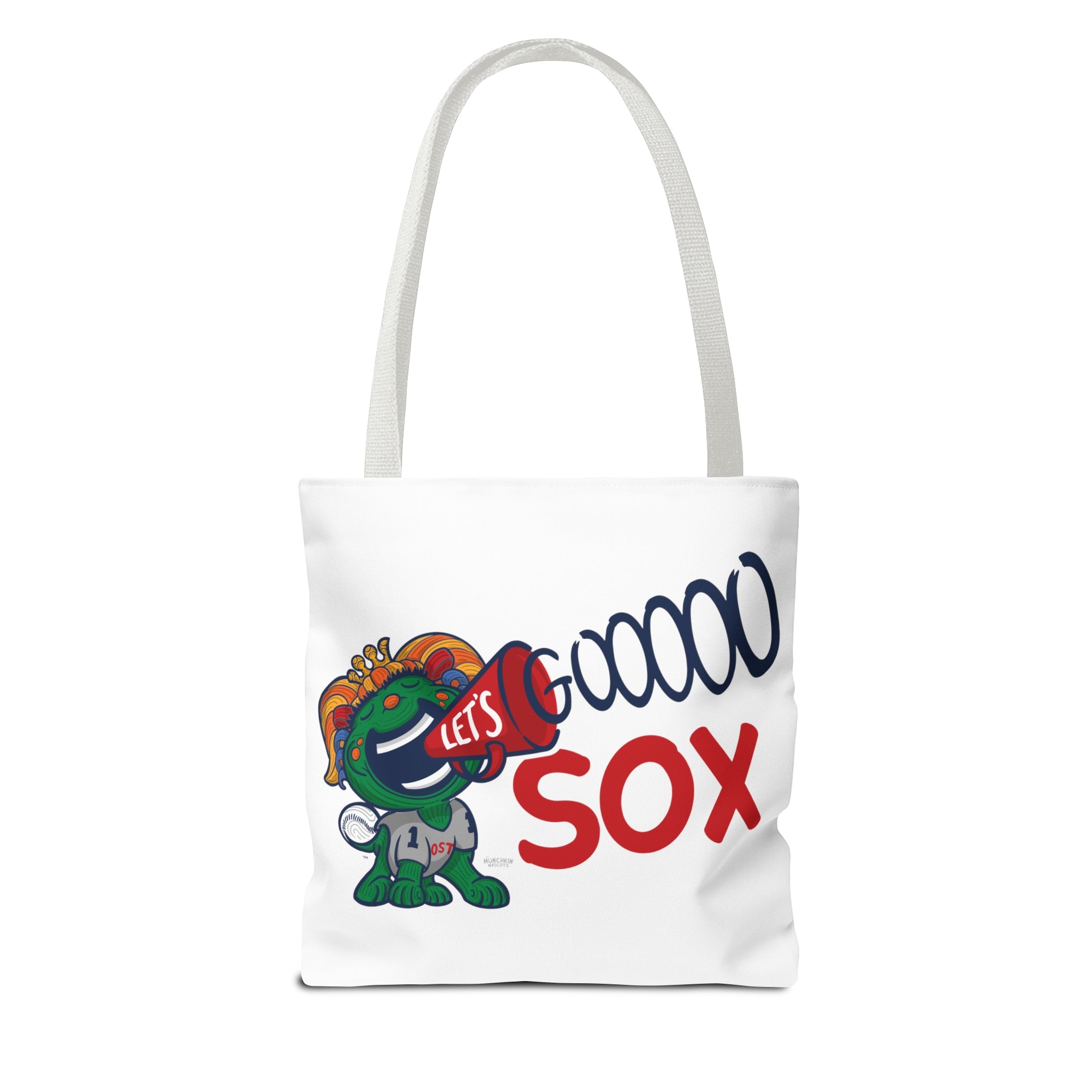 Tote Bag (AOP) - LOVE + Lets Go - Lil' Miss Tessie BOS Baseball