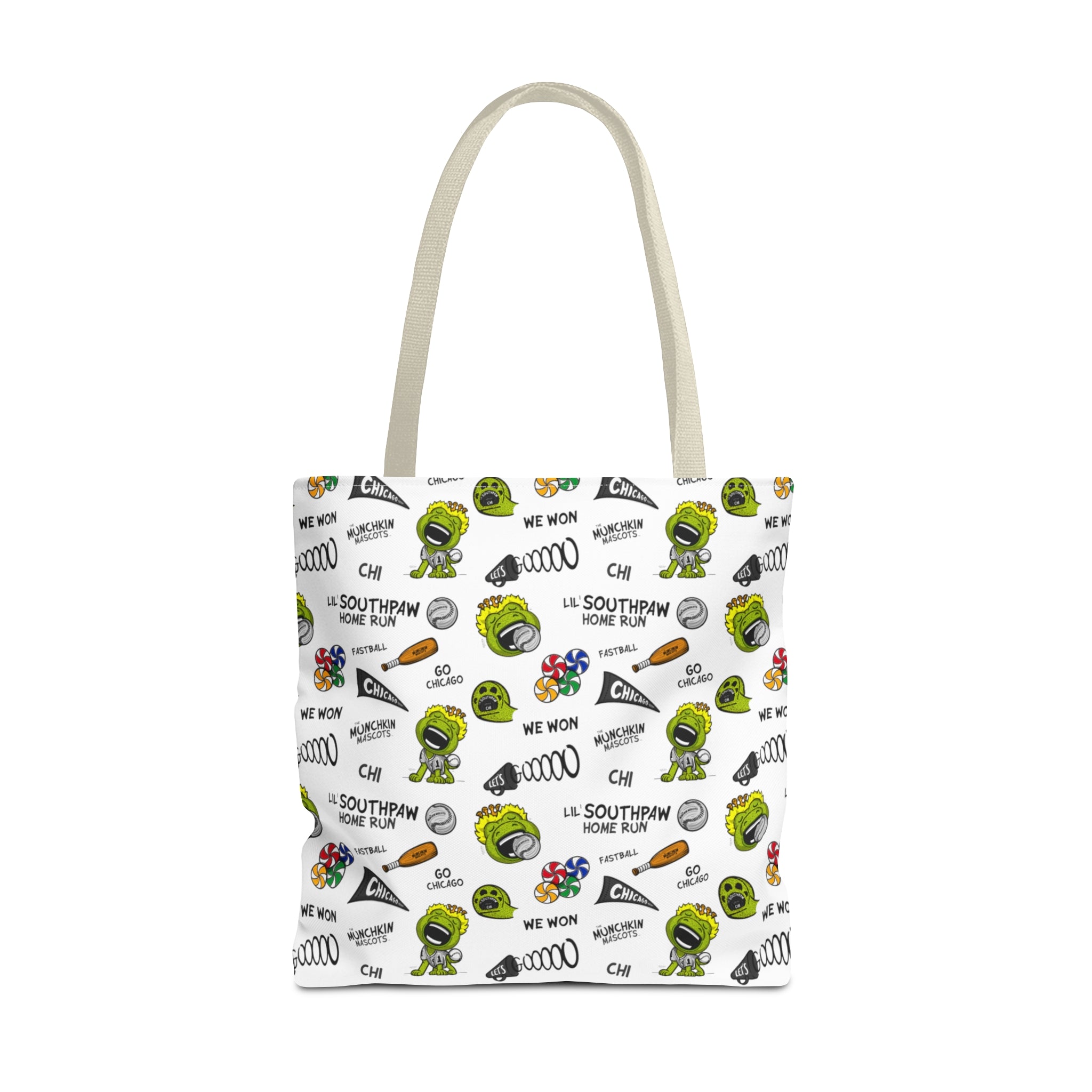 Tote Bag (AOP) - Pattern - Lil' Southpaw CHI Baseball