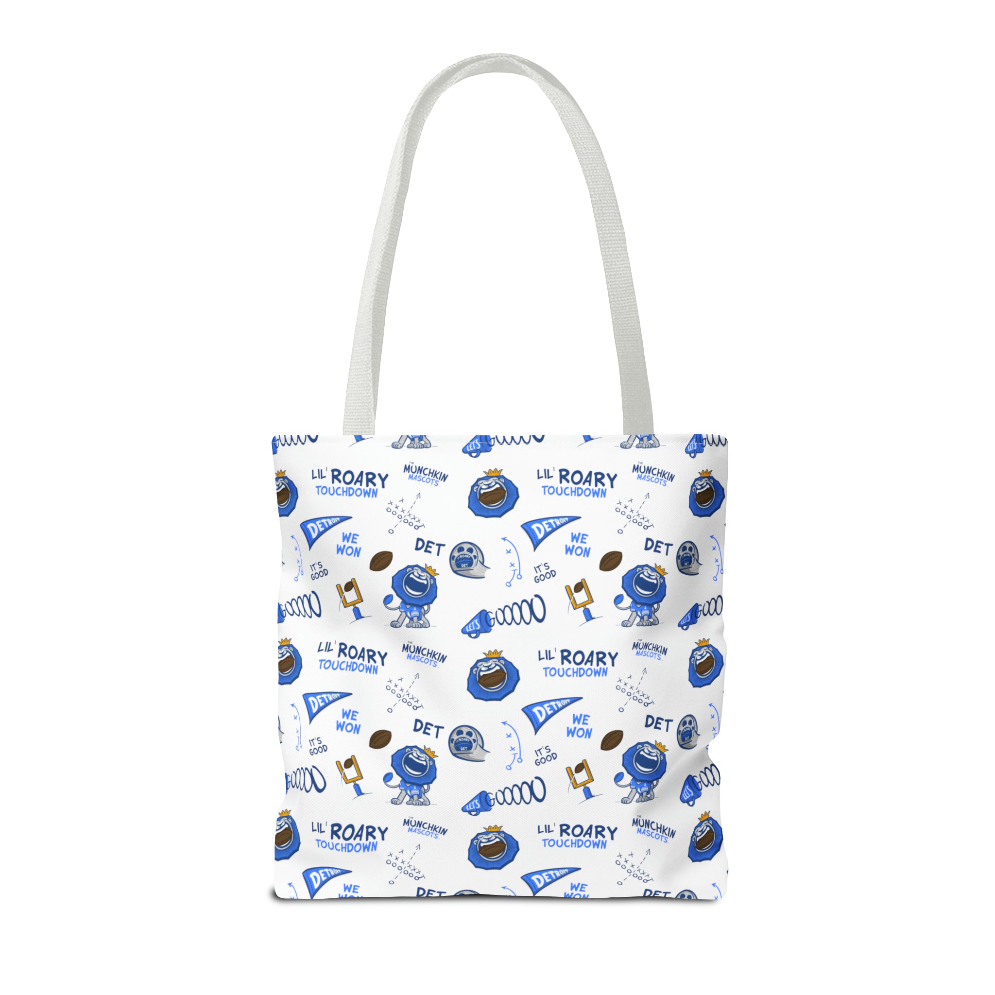 Tote Bag (AOP) - Pattern - Lil' Roary DET Football