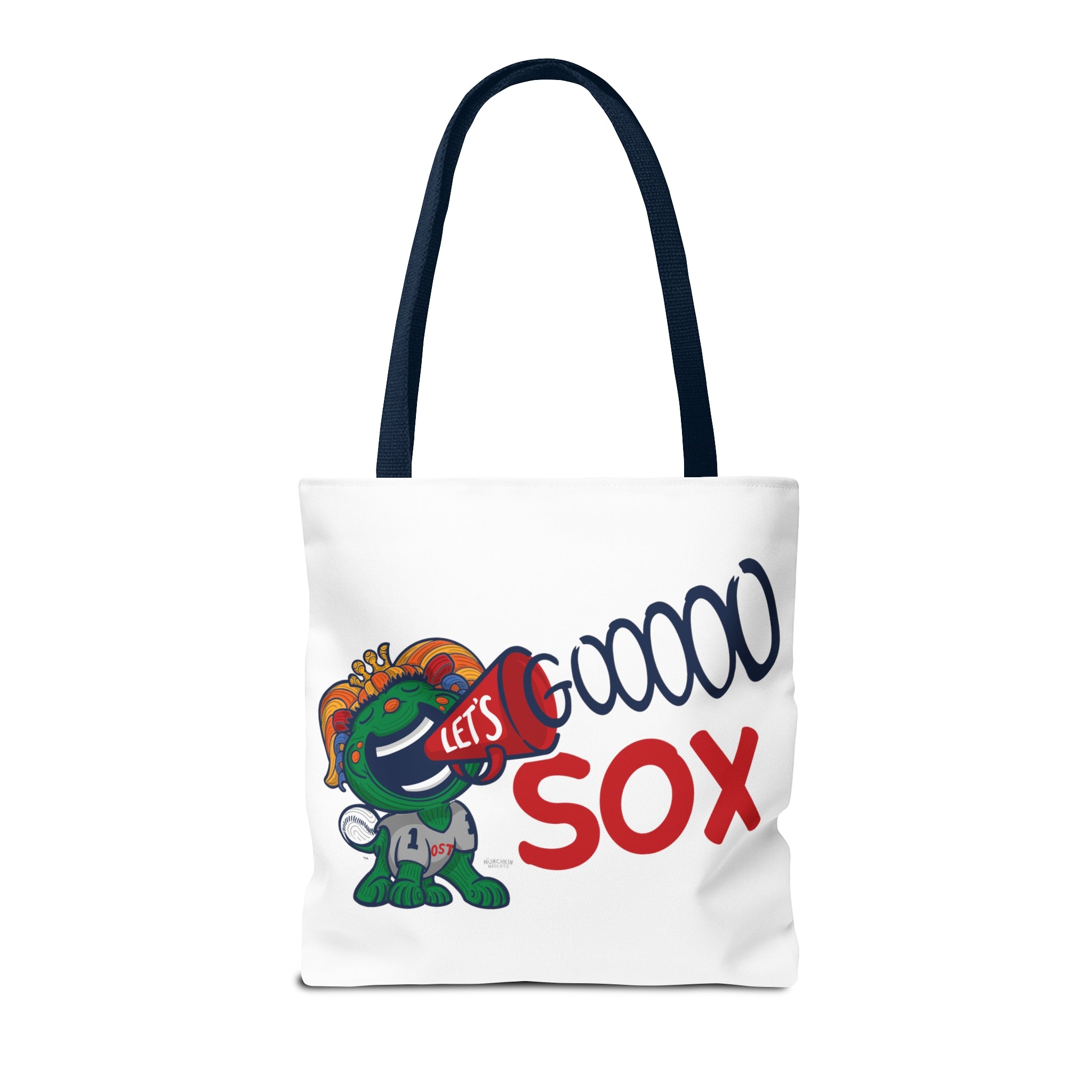 Tote Bag (AOP) - LOVE + Lets Go - Lil' Miss Tessie BOS Baseball