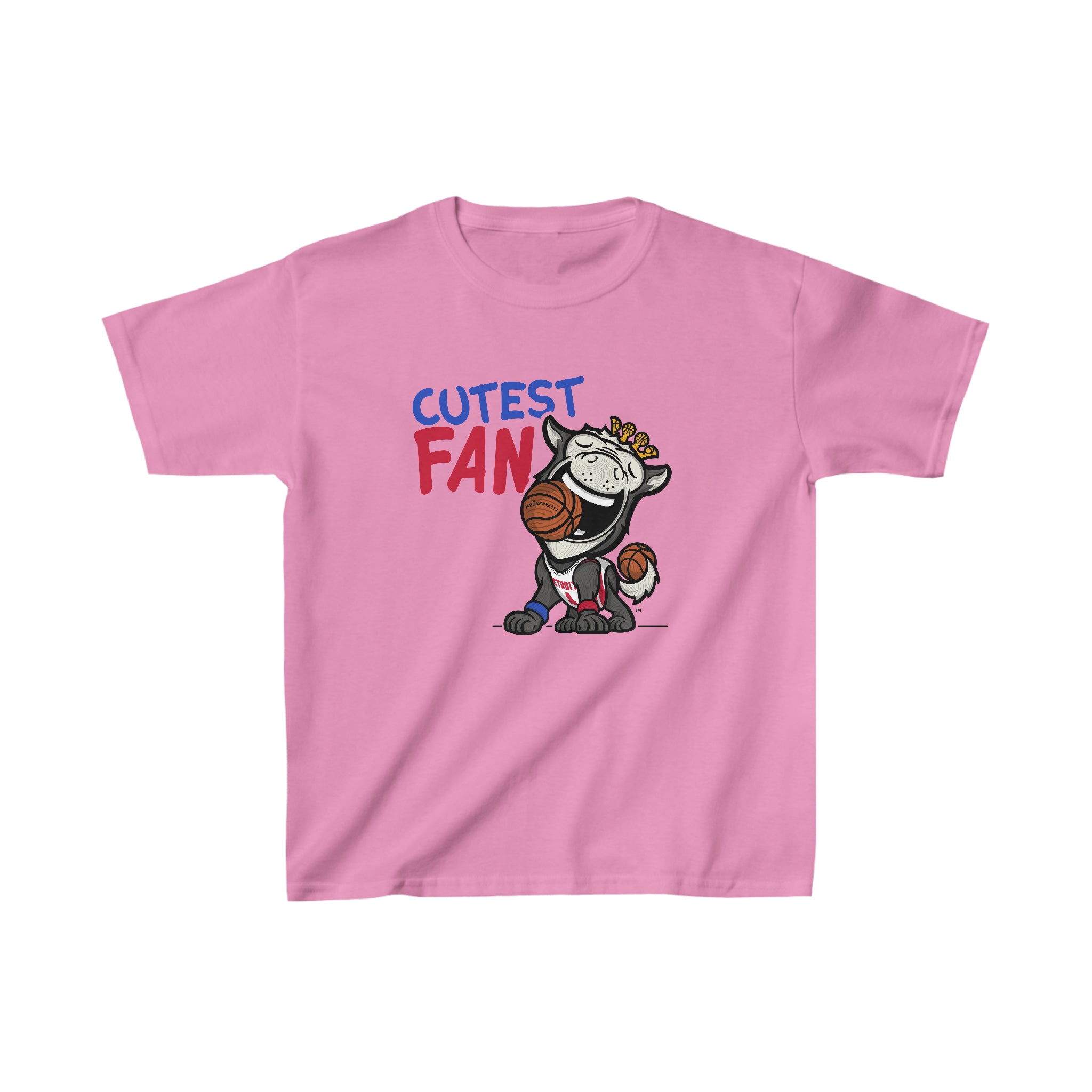 Kids Heavy Cotton™ Tee - Cutest Fan - Lil' Hooper DET Basketball