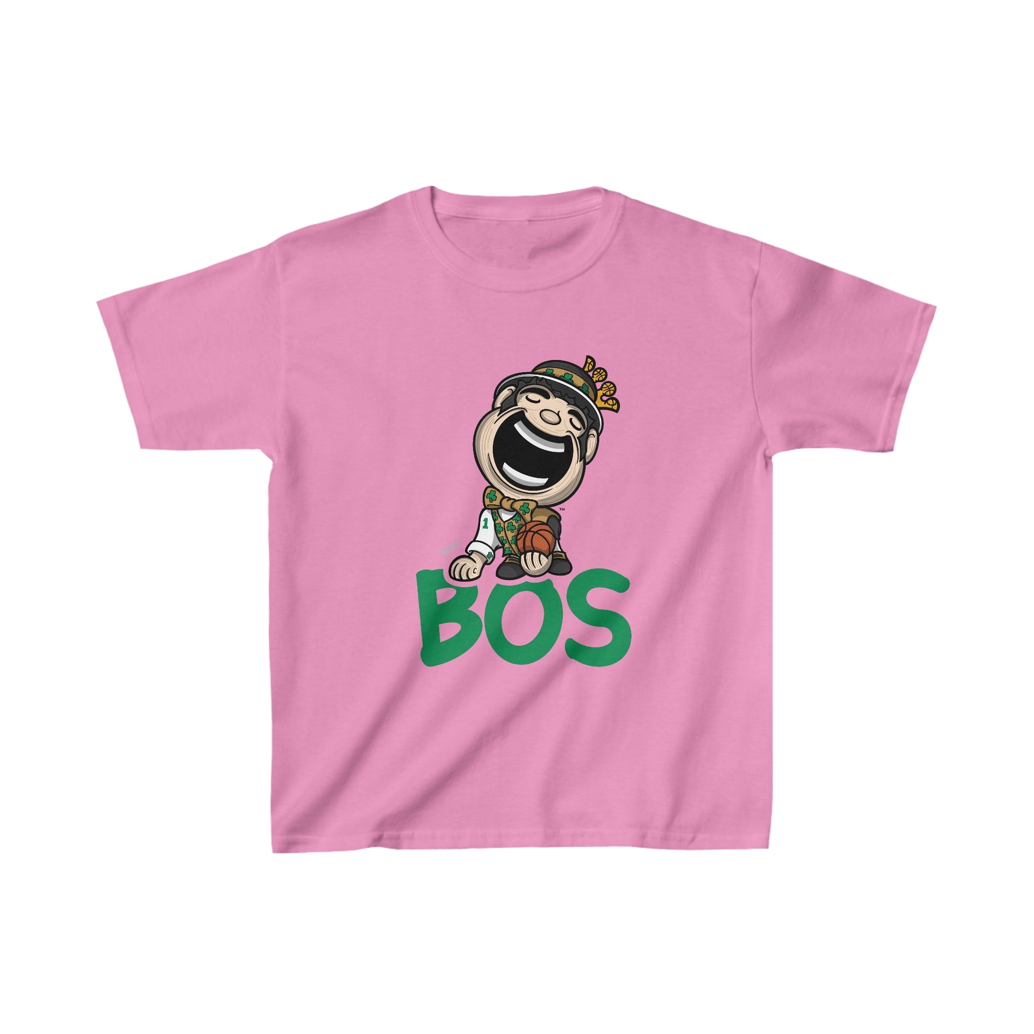 Kids Heavy Cotton™ Tee - BOS - Lil' Lucky BOS Basketball