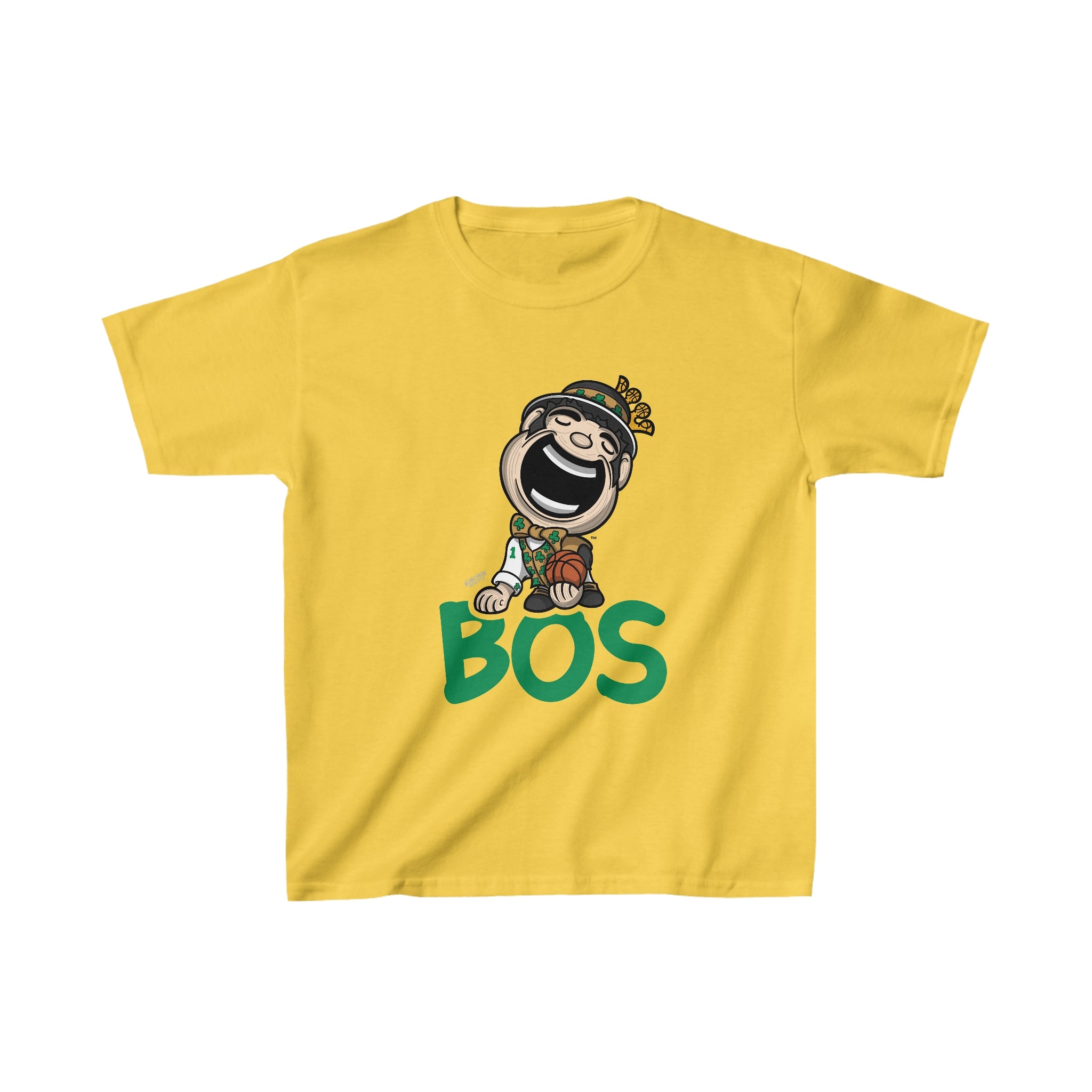 Kids Heavy Cotton™ Tee - BOS - Lil' Lucky BOS Basketball