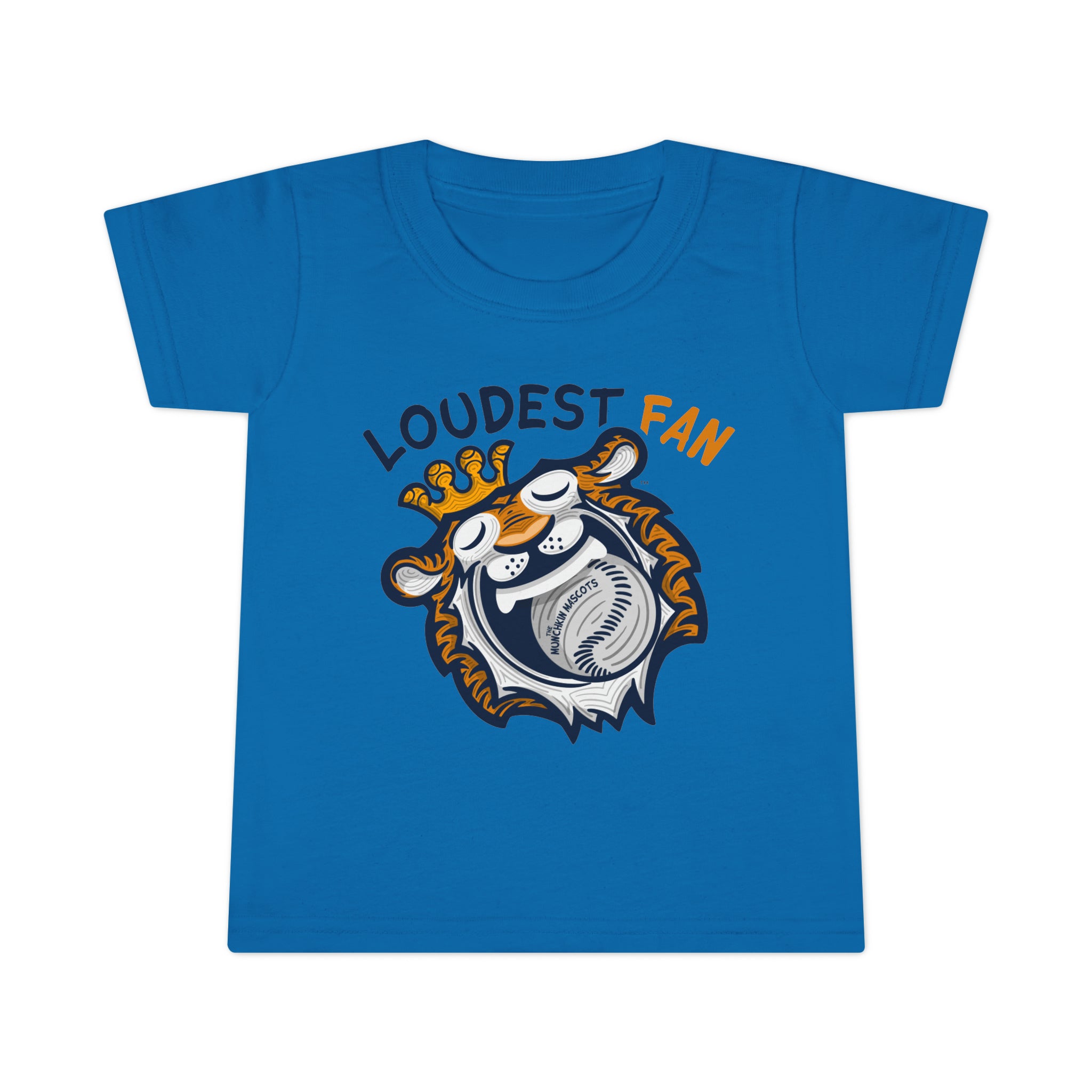 Toddler T-shirt - Loudest Fan - Lil' Paws DET Baseball