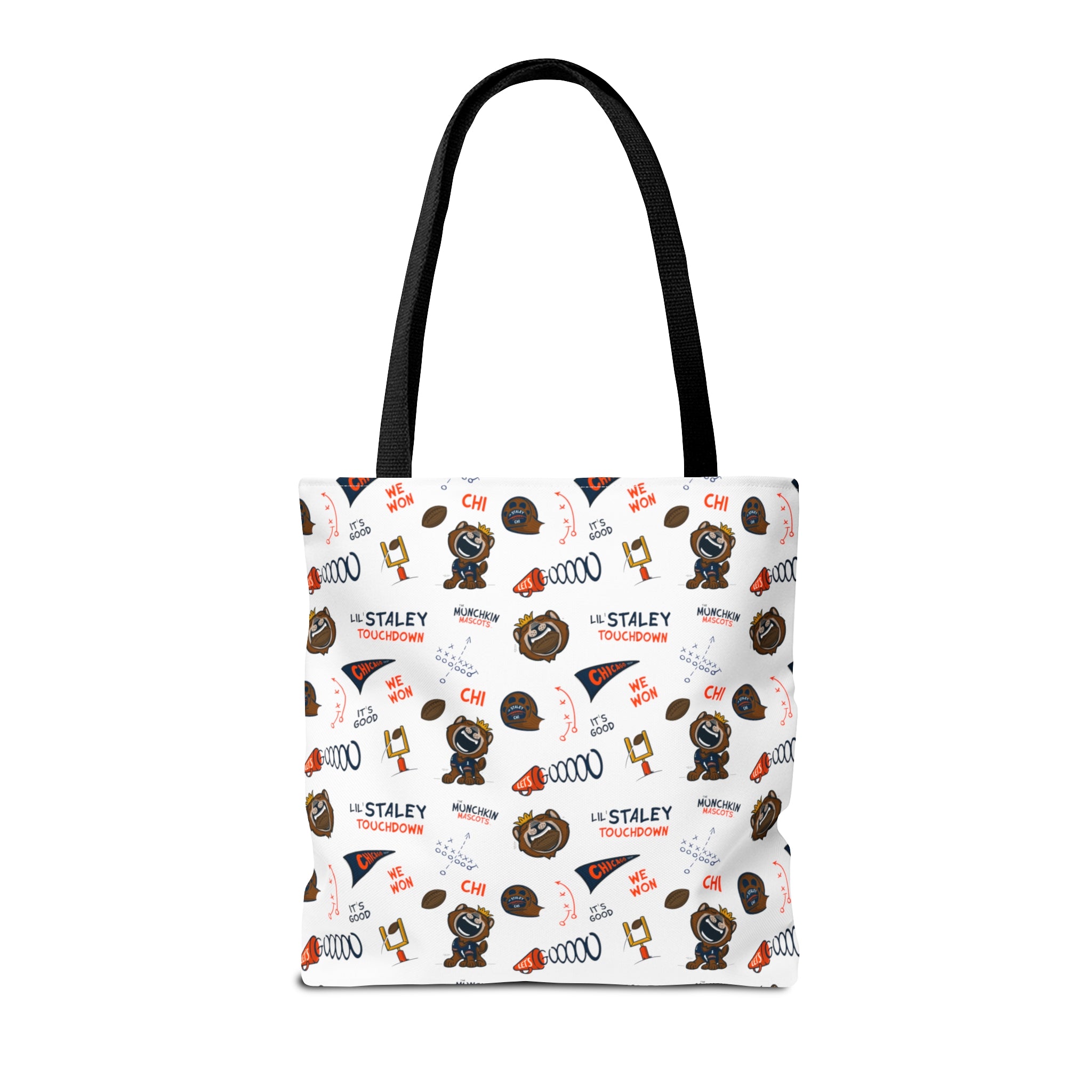 Tote Bag (AOP) - Pattern - Lil' Staley CHI Football