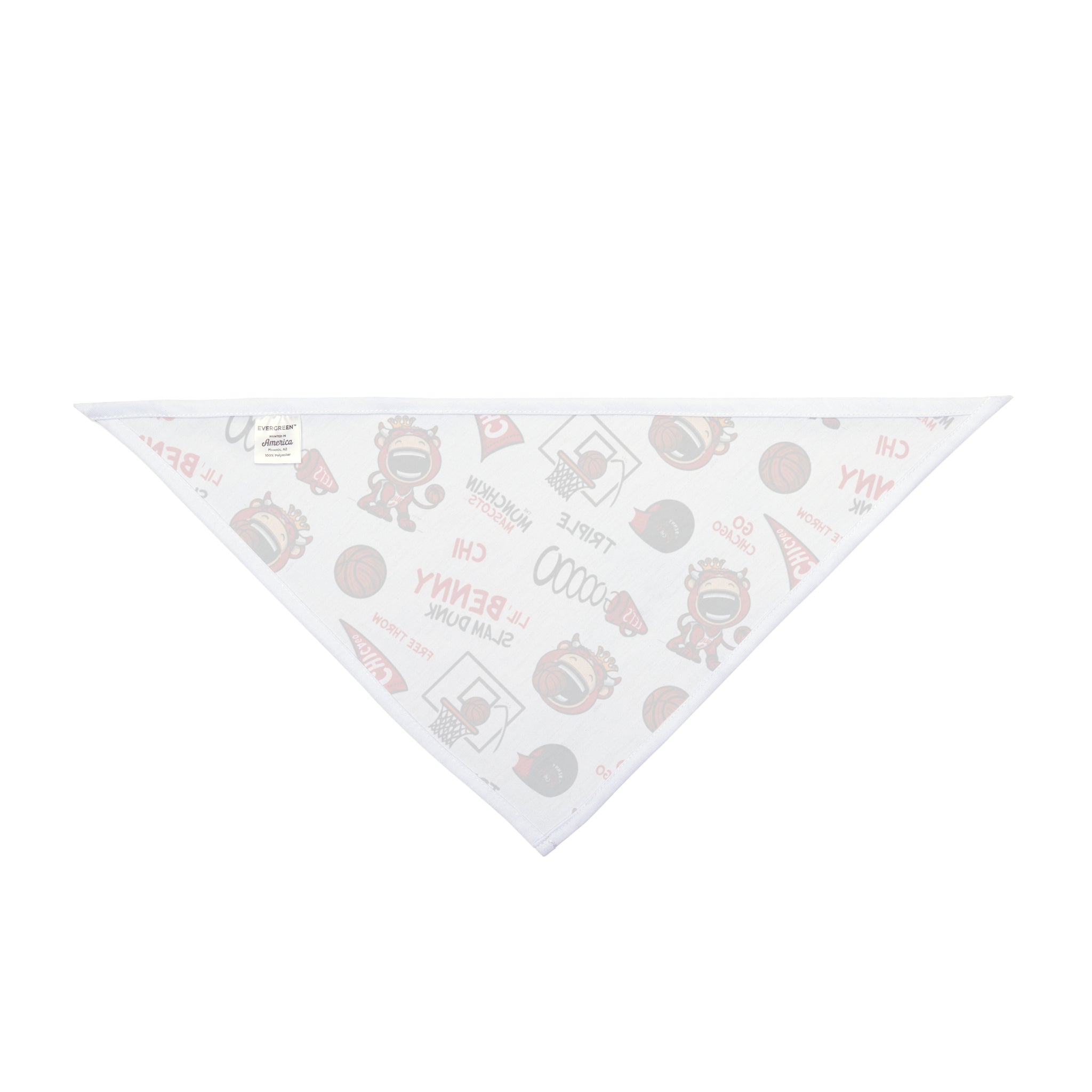 Pet Bandana - Pattern - Lil' Benny CHI Basketball