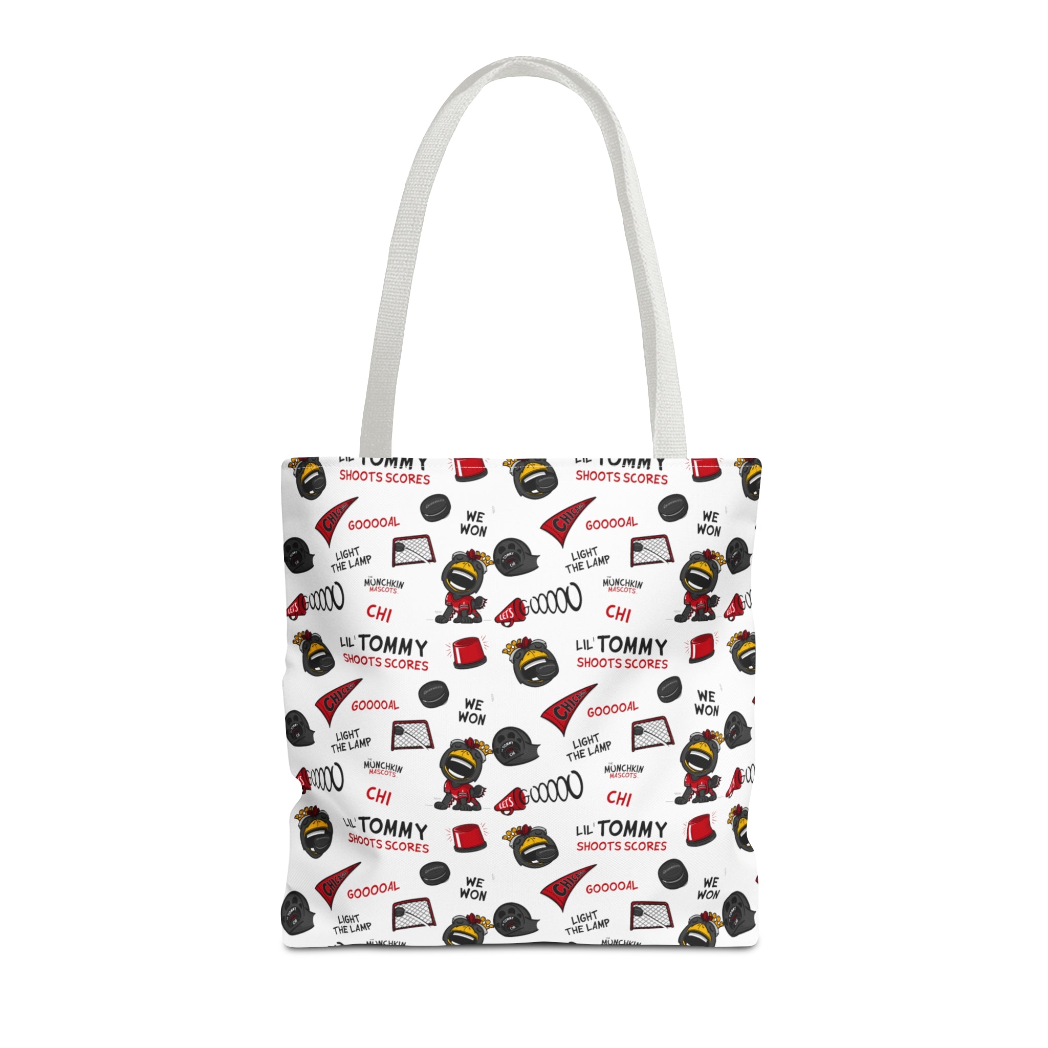 Tote Bag (AOP) - Pattern - Lil' Tommy CHI Hockey