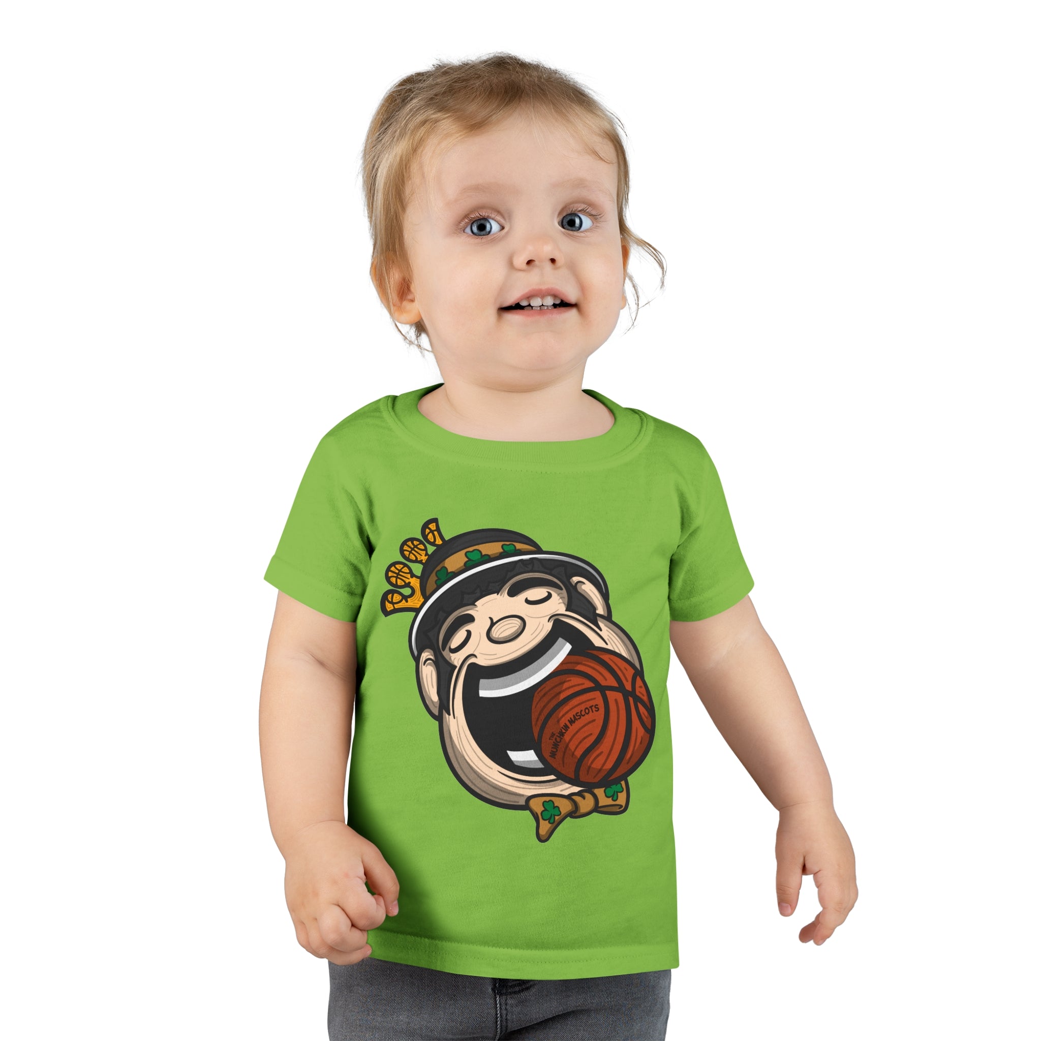 Toddler T-shirt - Mascot Face - Lil' Lucky BOS Basketball