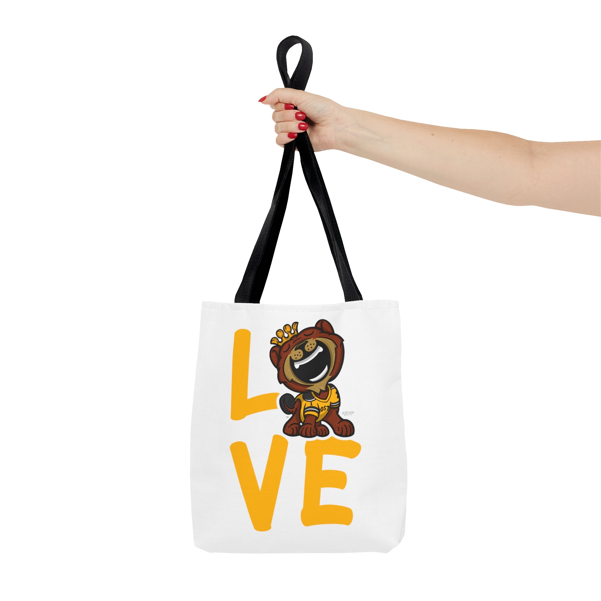 Tote Bag (AOP) - LOVE + Lets Go - Lil' Blades BOS Hockey