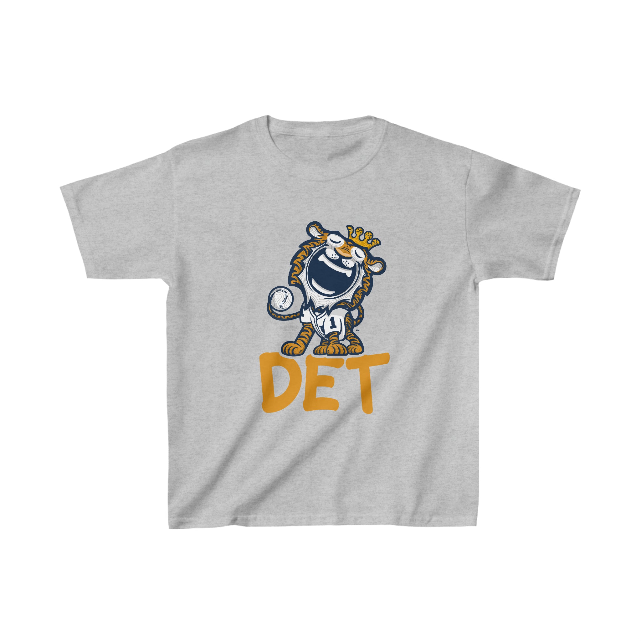 Kids Heavy Cotton™ Tee - DET - Lil' Paws DET Baseball