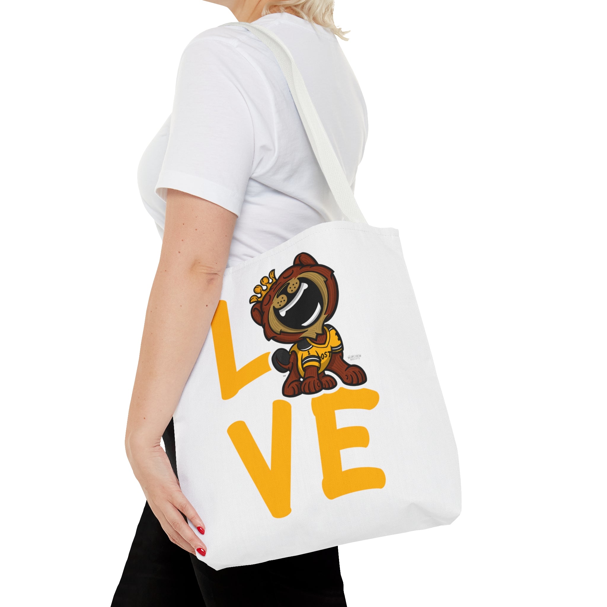 Tote Bag (AOP) - LOVE + Lets Go - Lil' Blades BOS Hockey