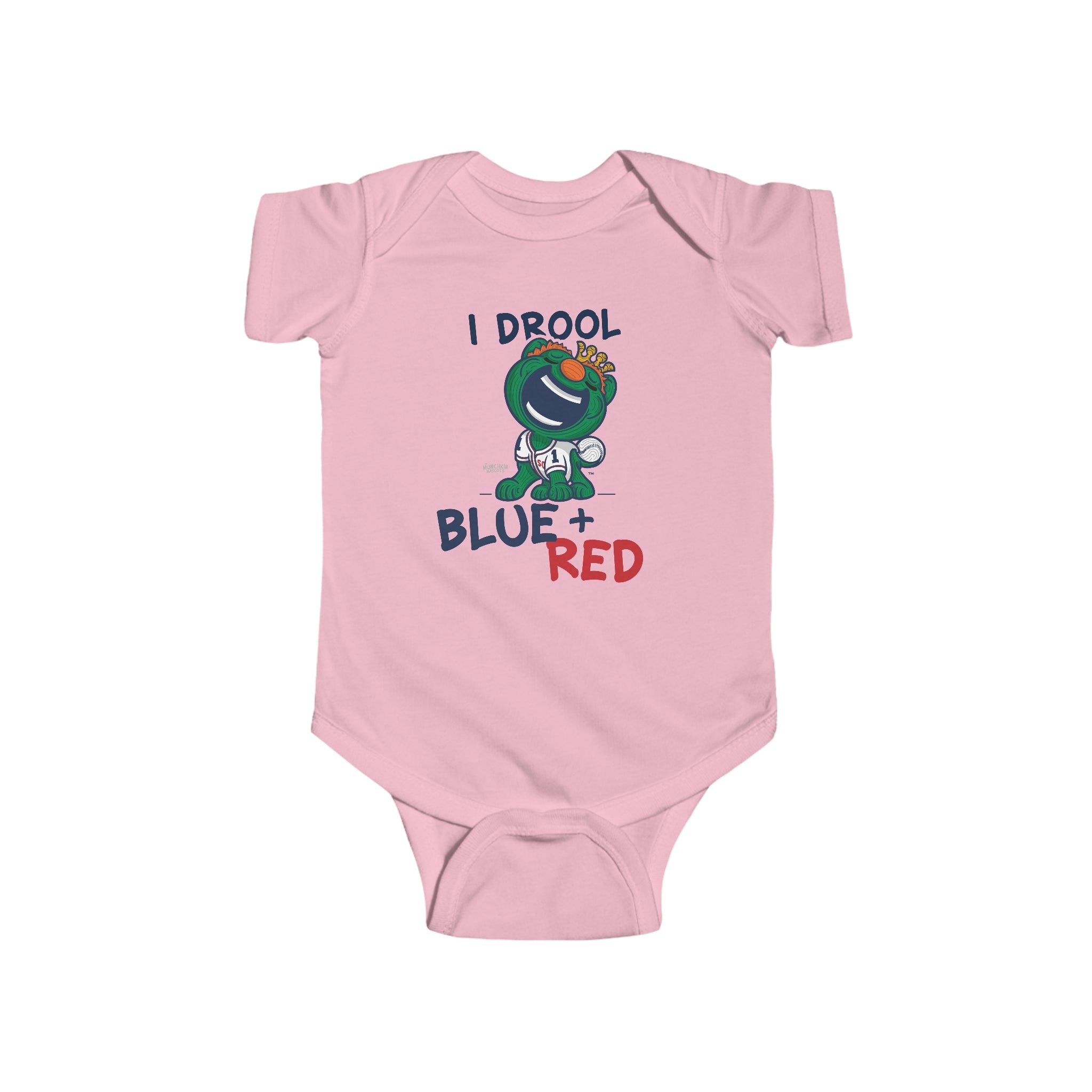 Infant Fine Jersey Bodysuit - I Drool - Lil' Wally BOS Baseball