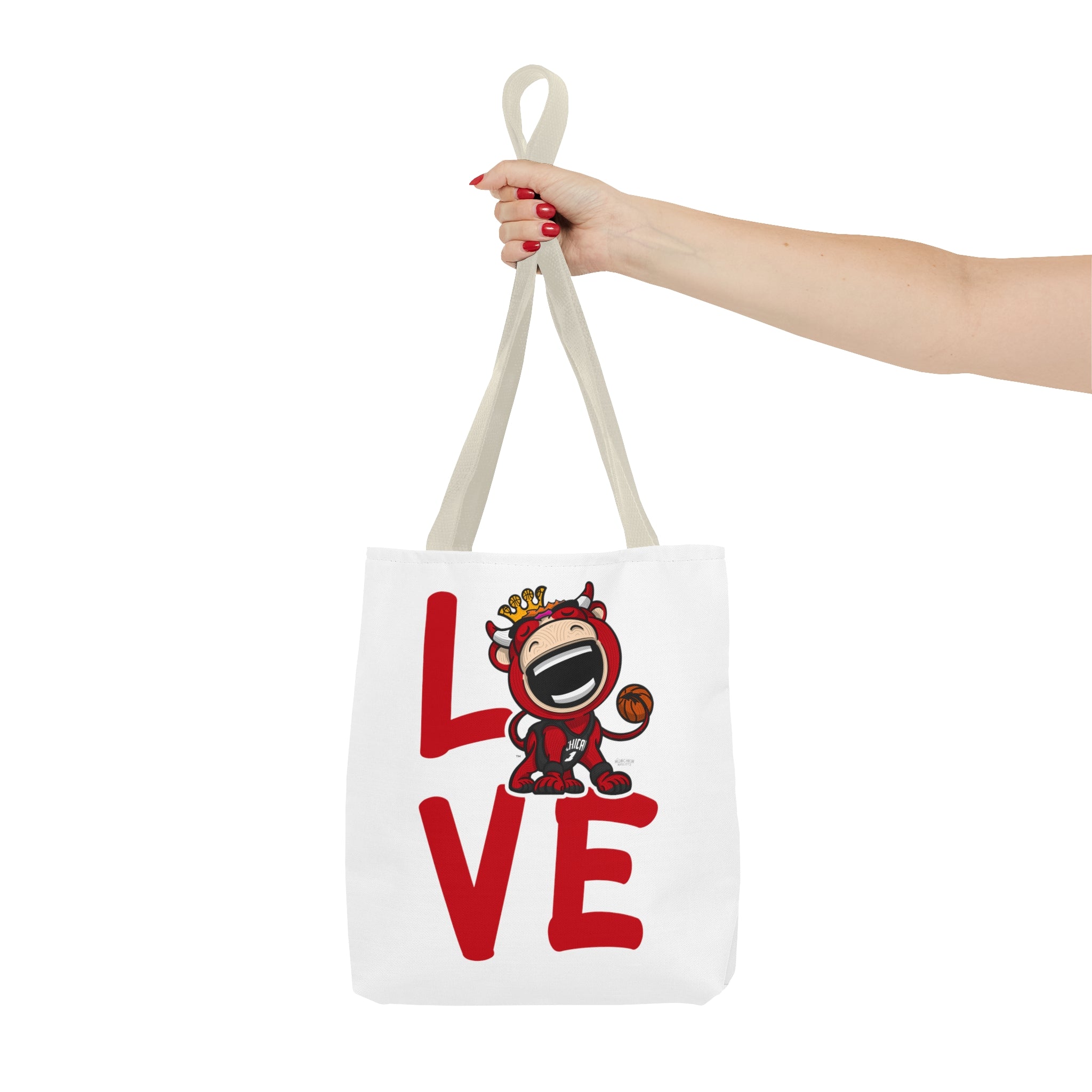 Tote Bag (AOP) - LOVE + Lets Go - Lil' Benny CHI Basketball