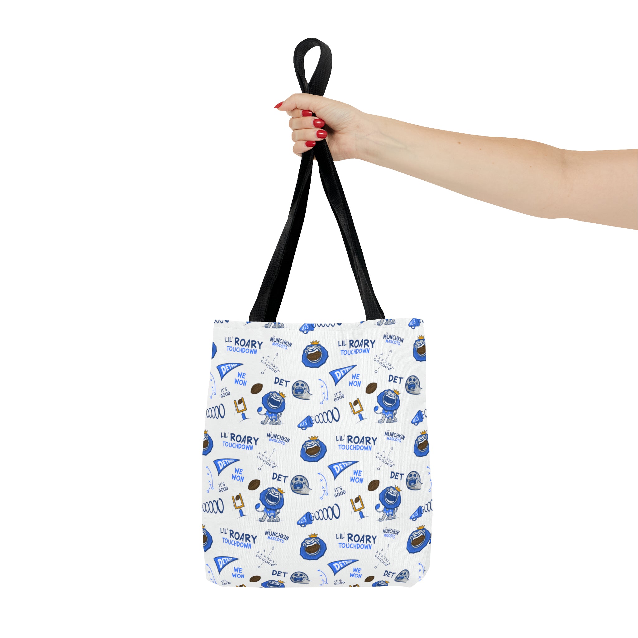 Tote Bag (AOP) - Pattern - Lil' Roary DET Football