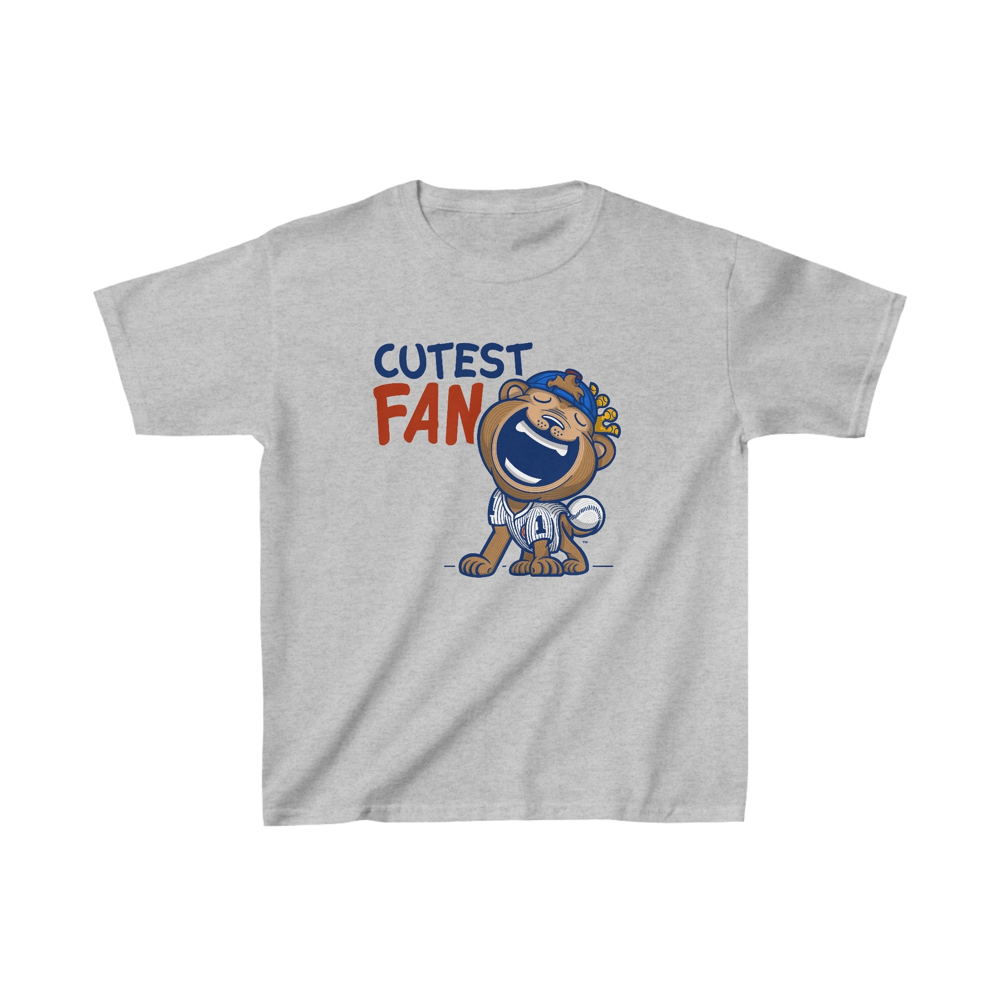 Kids Heavy Cotton™ Tee - Cutest Fan - Lil' Clark CHI Baseball