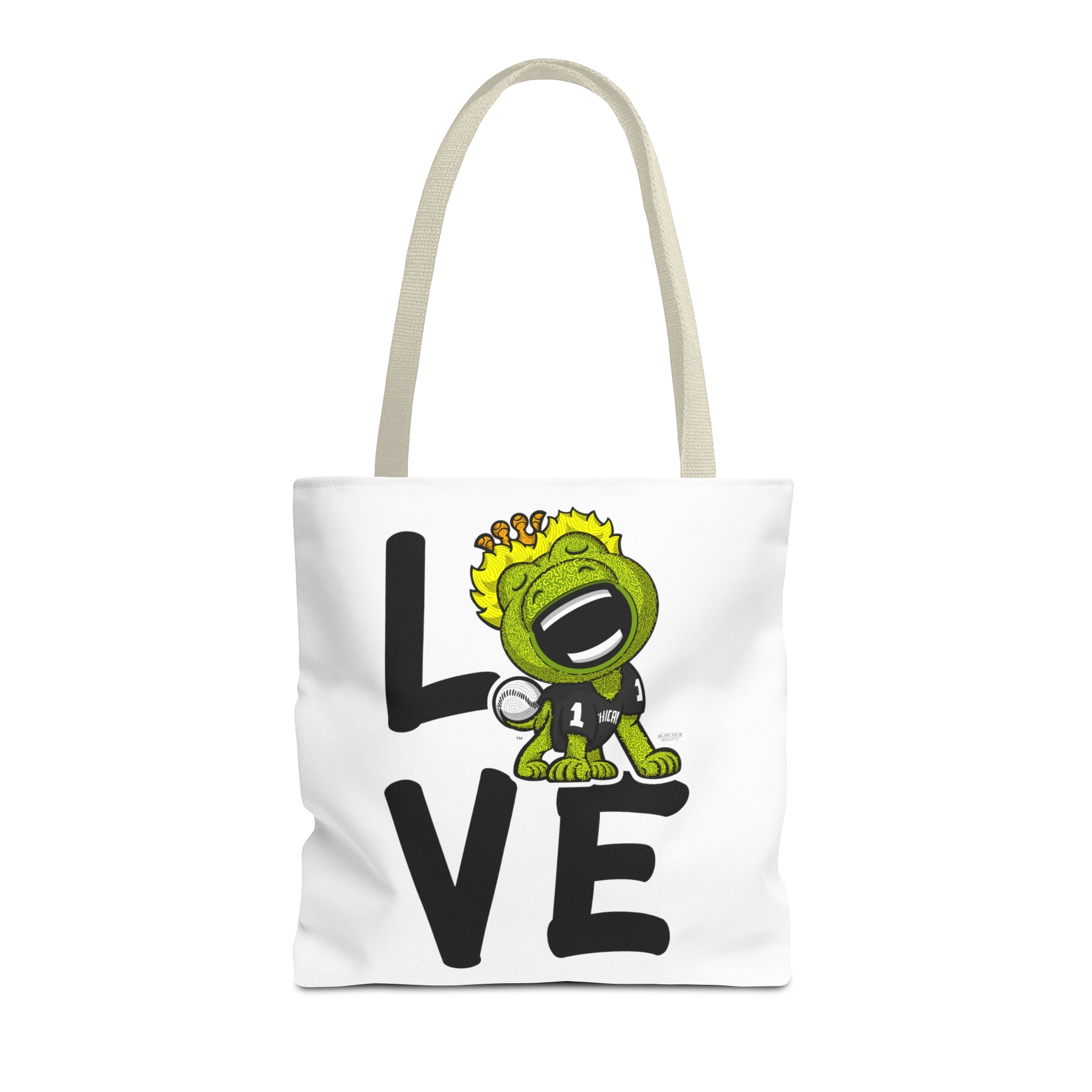 Tote Bag (AOP) - LOVE + Lets Go - Lil' Southpaw CHI Baseball